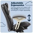Serta Claremont Back in Motion Office Chair in Black Bonded Leather