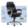 Serta Delvin Wellness by Design Executive Office Chair Bonded Leather Black