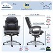 Serta Delvin Wellness by Design Executive Office Chair Bonded Leather Black