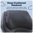 Serta Delvin Wellness by Design Executive Office Chair Bonded Leather Black
