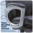 Serta Delvin Wellness by Design Executive Office Chair Bonded Leather Black