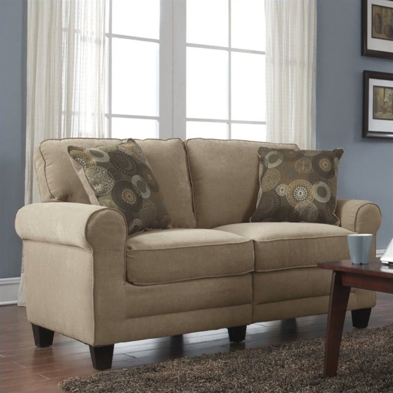 Serta RTA Copenhagen Collection 61" Loveseat in Marzipan   CR43531PB