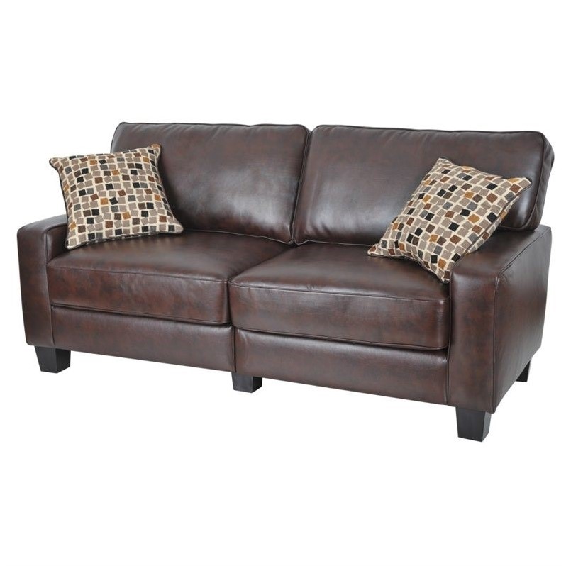 73" Sofa in Chestnut Brown CR43533P