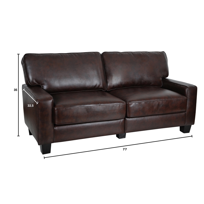 78" Sofa in Chestnut Brown CR43595P