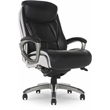 Serta Lautner Executive Office Chair Black Bonded Faux Leather and White Mesh
