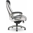 Serta Lautner Executive Office Chair Black Bonded Faux Leather and White Mesh