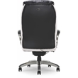 Serta Lautner Executive Office Chair Black Bonded Faux Leather and White Mesh