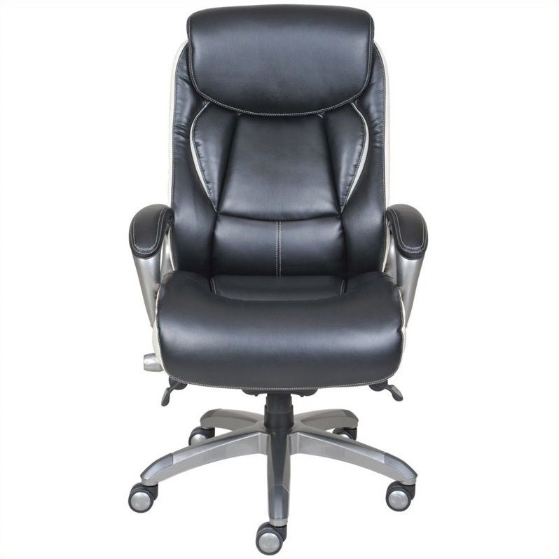 Ergonomic Leather Executive Office Chair In Black 44942 Ergonomic Leather Executive Office Chair In Black
