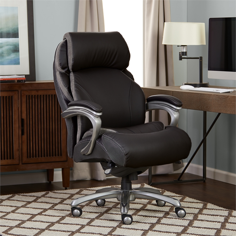 Serta at Home Big and Tall Executive Office Chair Black | Cymax Business