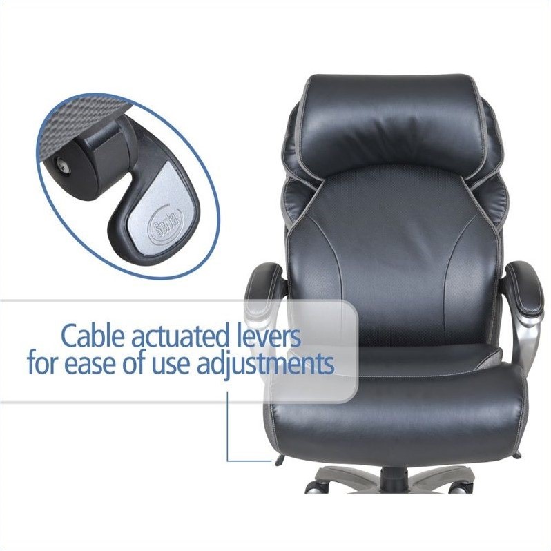 big and tall executive office chair in multi-tone bliss black - 44954 big and tall executive office chair in multi-tone bliss black - 44954