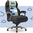 Serta Jackson Big and Tall Faux Leather Executive Office Chair in Black