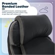 Serta Jackson Big and Tall Faux Leather Executive Office Chair in Black