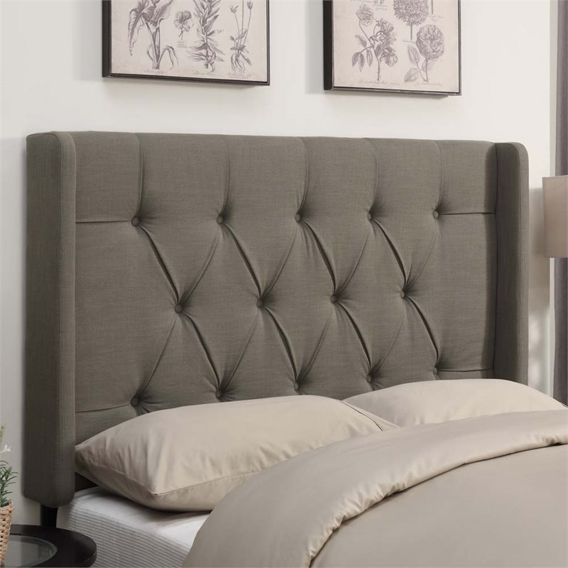 Pri Shelter On Tufted King Headboard In Taupe Brown Ds D017 Pri Shelter On Tufted King Headboard In Taupe Brown Ds D017 270 373