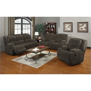 PRI Caesar 3 Piece Sofa Set in Nimbus Seal