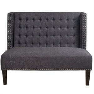 PRI Fabric Living Room Bench in Anthra..