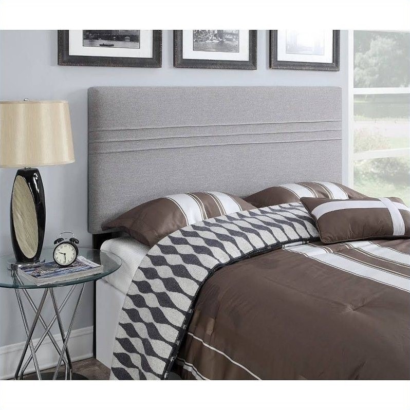 PRI Upholstered Headboard in Silver DS22182XXHS