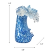 Dale Tiffany Laguna Wave Modern Art Glass Figurine in Azure Blue