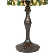 Dale Tiffany Floral Butterfly Resin & Art Glass Table Lamp in Dark Coffee