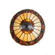 Dale Tiffany Metal & Art Glass Table Lamp in Antique Bronze/Beige