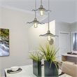 Dale Tiffany 3-Light Metal & Art Glass Pendant in Satin Nickel