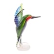 Dale Tiffany Hummingbird Modern Art Glass Figurine in Green/Blue