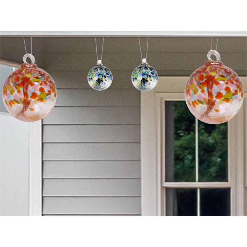 Dale Tiffany Tree of Life Devotion Hand Blown Art Glass Ornament in Multi-Color