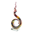 Dale Tiffany Handcrafted Art Glass Sculpture in Twilight Twist