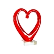 Dale Tiffany Handcrafted Art Glass Sculpture in Ruby Heart
