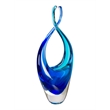 Dale Tiffany Handcrafted Art Glass Sculpture in Azure Embrace