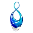 Dale Tiffany Handcrafted Art Glass Sculpture in Azure Embrace