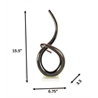 Dale Tiffany Handcrafted Art Glass Sculpture in Midnight Spiral
