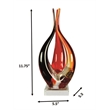 Dale Tiffany Handcrafted Art Glass Sculpture in Phoenix Flame