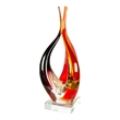 Dale Tiffany Handcrafted Art Glass Sculpture in Phoenix Flame