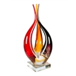 Dale Tiffany Handcrafted Art Glass Sculpture in Phoenix Flame