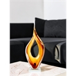 Dale Tiffany Handcrafted Art Glass Sculpture in Golden Flame