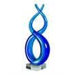 Dale Tiffany Handcrafted Art Glass Sculpture in Endless Ocean