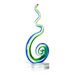 Dale Tiffany Handcrafted Art Glass Sculpture in Coastal Whirl