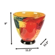Dale Tiffany Hand Blown Art Glass Vase in Autumn Medley