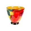Dale Tiffany Hand Blown Art Glass Vase in Autumn Medley