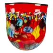Dale Tiffany Hand Blown Art Glass Vase in Morena