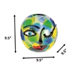 Dale Tiffany Hand Blown Art Glass Vase in Winking Muse