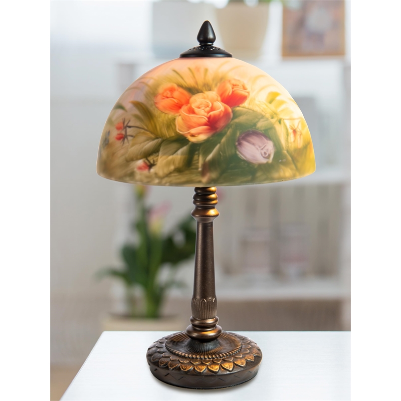 Dale Tiffany Rose Dome Table Lamp