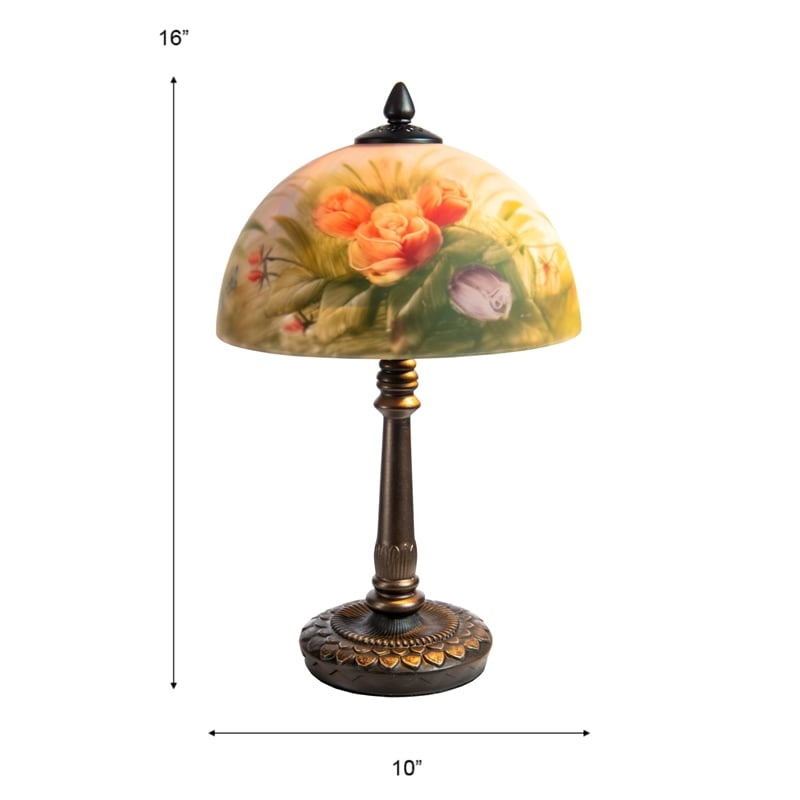 Dale Tiffany Rose Dome Table Lamp