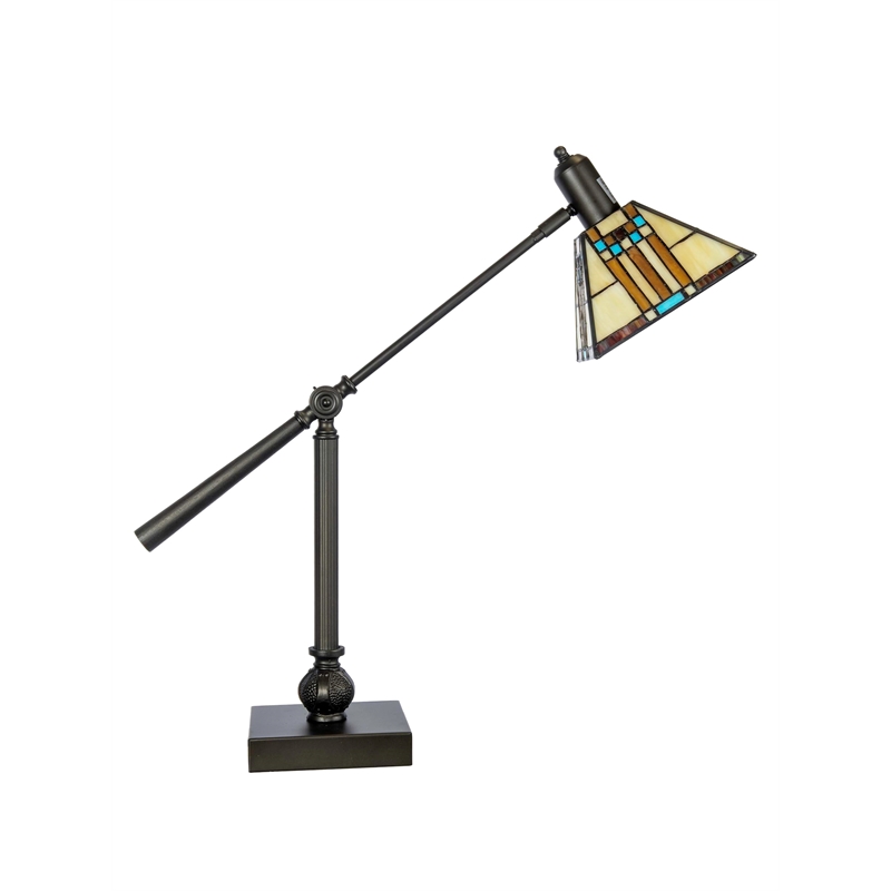 Dale Tiffany Mission Bank Table Lamp