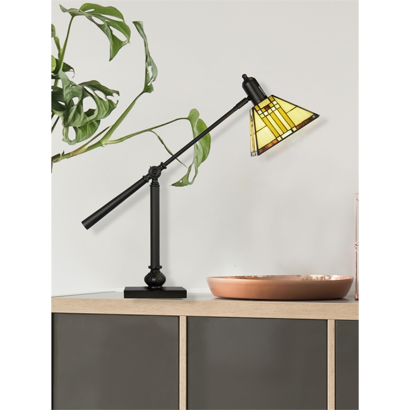 Dale Tiffany Mission Bank Table Lamp