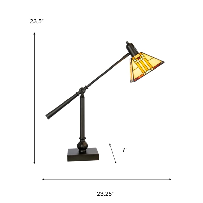 Dale Tiffany Mission Bank Table Lamp