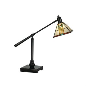 dale tiffany mission bank table lamp