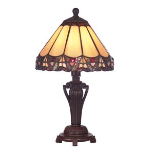 dale tiffany peacock accent lamp