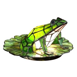 dale tiffany tiffany frog lily pad accent lamp