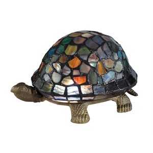 dale tiffany blue turtle accent lamp
